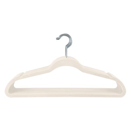 Simplify Slim Velvet Suit Hangers in Ivory, 25PK 23240-IVORY